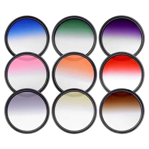 Aliexpress.com : Buy Neewer 52MM Complete Graduated Color Lens Filter Set 9pcs for Camera Lens ...