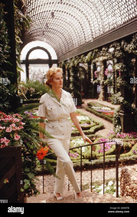 Doris Duke, heiress, at Duke Gardens in 1968 Stock Photo - Alamy