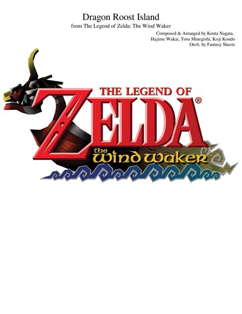 The Legend of Zelda: The Wind Waker - Dragon Roost Island sheet music ...