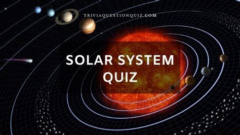 50 Solar System Quiz Multiple Choice MCQ Free Online Test - Trivia Quiz