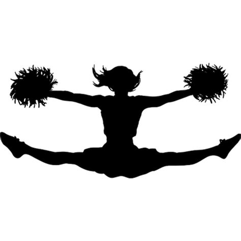 Silhouette clipart cheerleader, Silhouette cheerleader Transparent FREE for download on ...