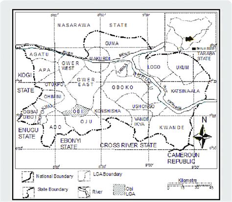 Map of Benue State Showing Obi LGA. | Download Scientific Diagram