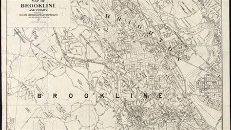 Brookline Post-Pan (We Hope): Brookline by Map to reveal town history