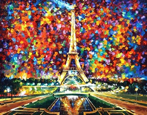 Leonid Afremov: fusión de colores - dintelo.es | Eiffel tower painting, Paris painting, Pop art ...