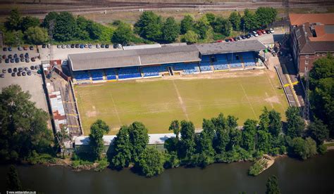 aerial photo of Shrewsbury Town F.C.'s Gay Meadow Stadium | aerial ...