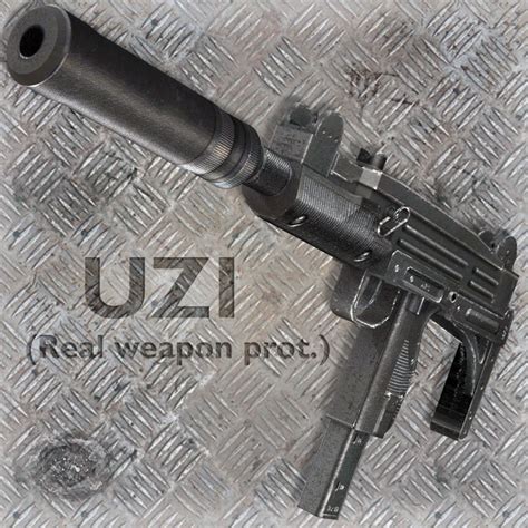 UZI Submachine Gun with Silencer » TOPGFX | Daz3d Renderosity Poser 3D Stuff Free Download