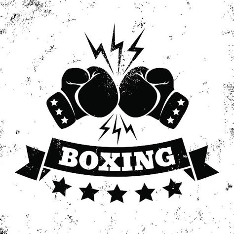 Boxing Gloves Black And White Clip Art