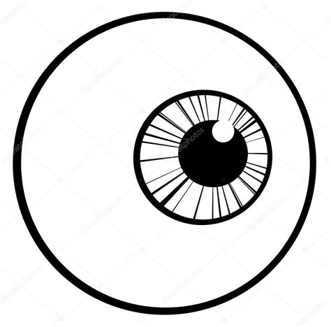 Outlined Eye Ball — Stock Photo © HitToon #9323276