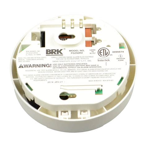 BRK Electronics 1039883 Ionization RV Smoke Detector