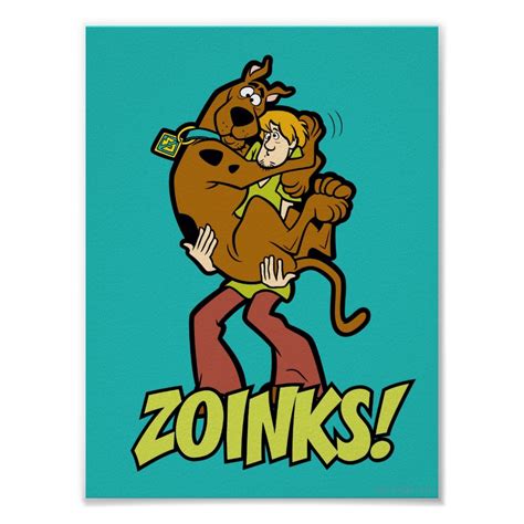 Scooby-Doo and Shaggy Zoinks! Poster | Zazzle | Shaggy and scooby ...