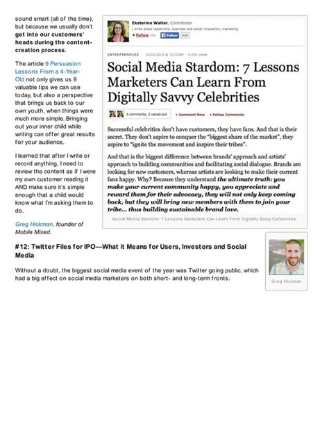 31 Must-Read Social Media Marketing Articles