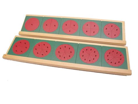 Montessori Material Metal Fraction Circles with Stands – Pink Montessori