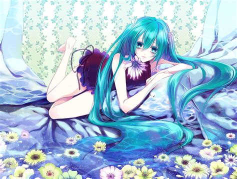 Vocaloid Daydreamer, pretty, bonito, hair, daydream, leaning, daydreaming, anime, HD wallpaper ...