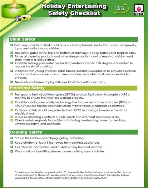 Holiday Safety Checklist - Total Mechanical Systems