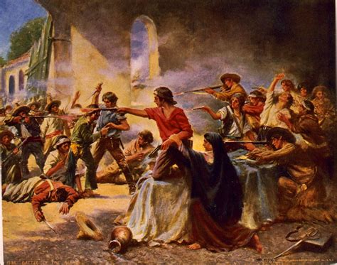 Battle Of The Alamo Painting at PaintingValley.com | Explore collection of Battle Of The Alamo ...