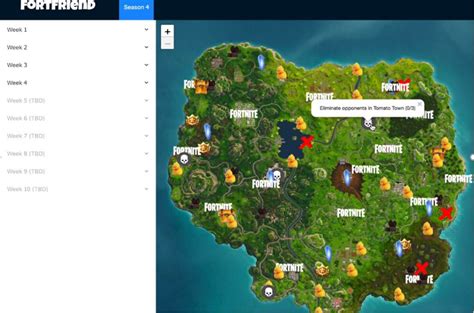 Interactive Fortnite Map to Show All Battle Pass Challenges | Fortnite Insider