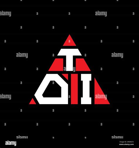 TOI triangle letter logo design with triangle shape. TOI triangle logo design monogram. TOI ...