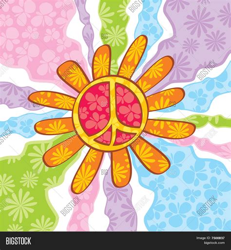 Hippie Peace Symbol Vector & Photo (Free Trial) | Bigstock