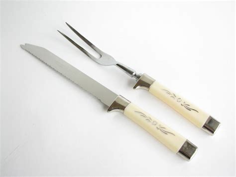 Vintage Sheffield Stainless Steel Cutlery Carving Set - 2 Pieces ...