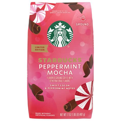 Save on Starbucks Limited Edition Peppermint Mocha Flavored Coffee (Ground) Order Online ...