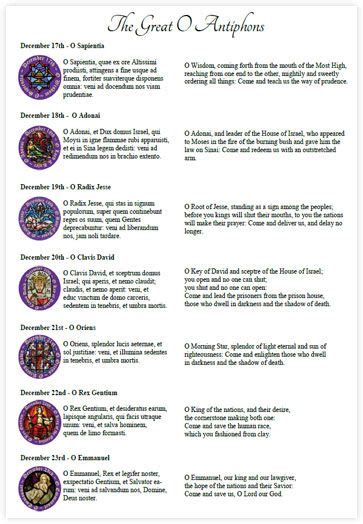 OAntiphons | Catholic christmas, Celebrate advent, Advent activities