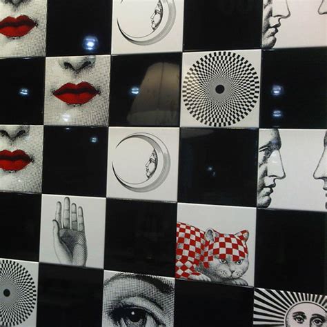 Dettagli su Ceramic Tile Fornasetti Decorative Art Wall Tiles Handmade ...