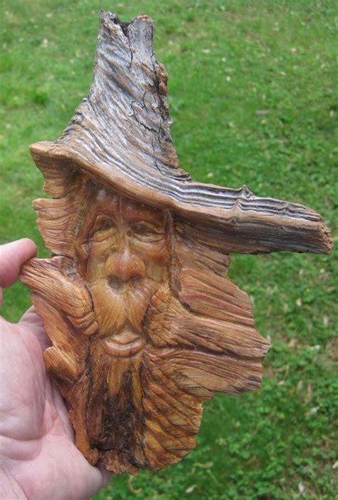 Cartoons 2 Carvings: pine knot carving