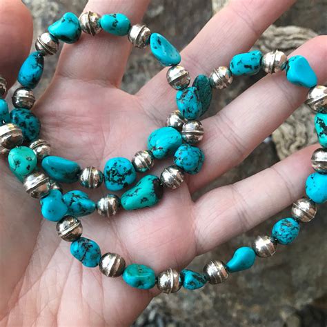 Excited to share this item from my #etsy shop: Navajo pearls necklace , Turquoise Necklace ...