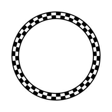 Checkered Circular Border PNG Transparent Images Free Download | Vector Files | Pngtree