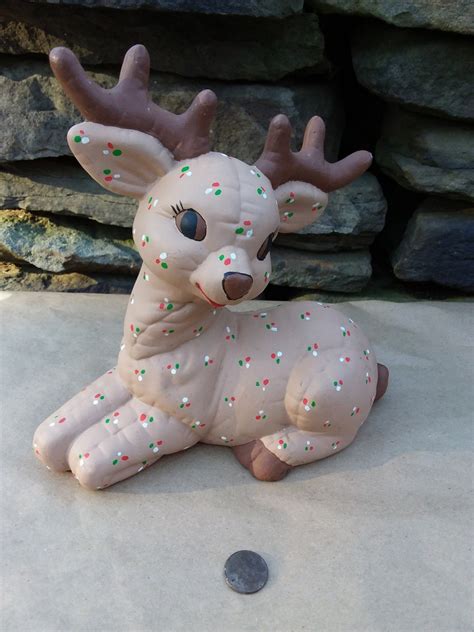 Vintage Large Reindeer Handmade Ceramic Kimple Mold 1970s - Etsy