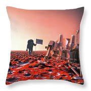 Artist Concept The first Humans on Mars Visit the Viking 2 Lander Site ...