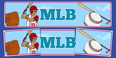 MLB Display Banner (l'insegnante ha fatto) - Twinkl