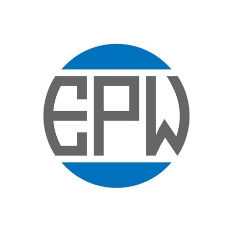 EPW letter logo design on white background. EPW creative initials ...