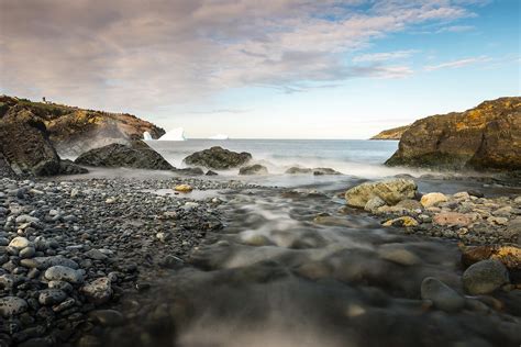 stream, wave, rock and iceberg at Torbay, Newfoundland | Flickr