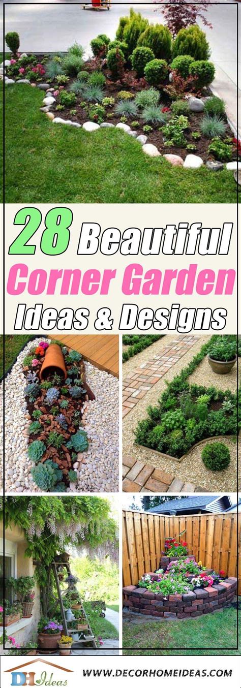 28 Beautiful Corner Garden Ideas & Designs