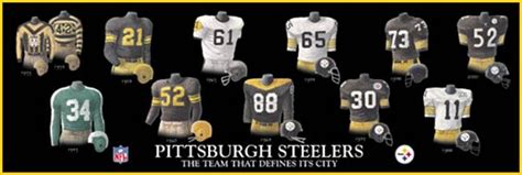 Pittsburgh Steelers Uniform History www.steelers.com | Steelers ...