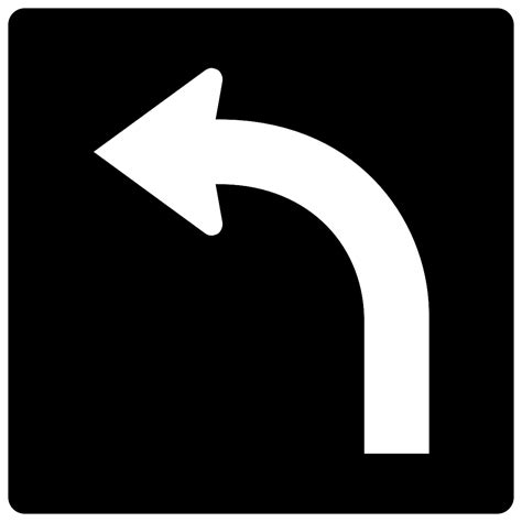 RB-41L Left Turn Only Lane Sign - Traffic Depot Signs & Safety