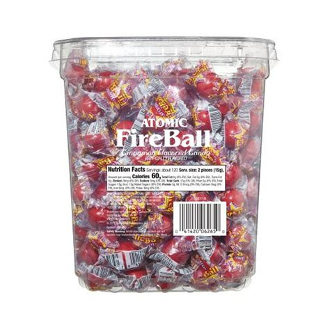 Atomic Fireball Cinnamon Hard Bulk Candy 65 Oz (240 Count) - Walmart ...