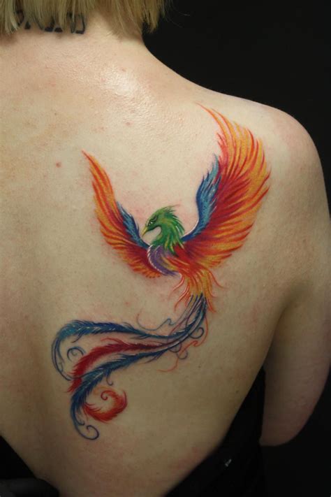 34+ Best Phoenix tattoo back shoulder image HD