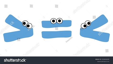 Crocodile Inequality Symbols Less Than Greater Stock Vector (Royalty Free) 2224026295 | Shutterstock