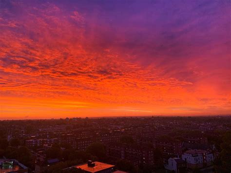 The Best Photos Of Monday Morning's Amazing, Fiery Sunrise In London