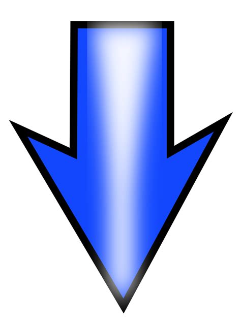 Public Domain Clip Art Image | Illustration of a blue arrow | ID: 13493472018903 ...