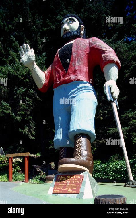 Paul Bunyan Statue, Klamath, California, USA Stock Photo - Alamy