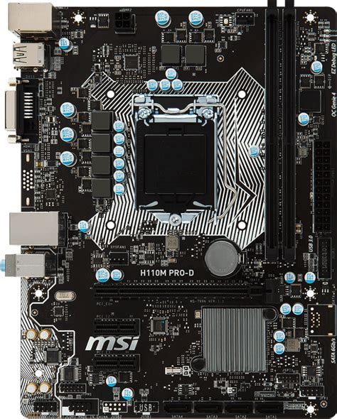 MSI H110M PRO-D - Motherboard Specifications On MotherboardDB