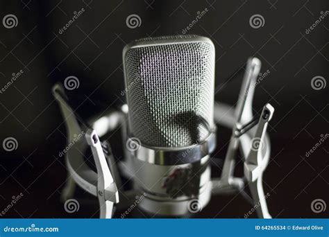 Audio Recording Vocal Studio Voice Microphone Stock Photo - Image of arts, mount: 64265534