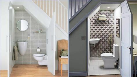 Toilet Under Stairs Ideas | Toilet Under Staircase | Small Toilet ...