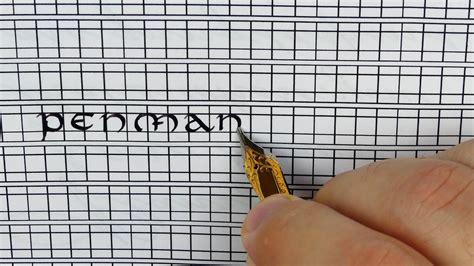 How to use the guidelines to write the Uncial script – writing a word ...