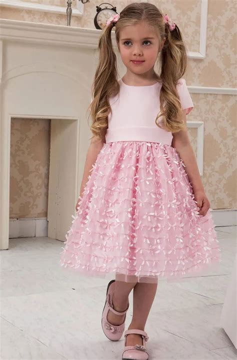 Europe United States baby flower girl dress 5 years Princess butterfly ...