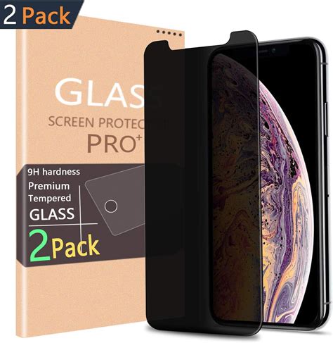 Amazon.com: Privacy Tempered Glass Screen Protector, 9H Hardness Anti ...