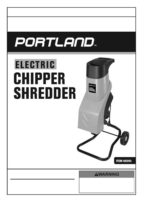 Harbor Freight Tools 1_1/2 in. Capacity 14 Amp Chipper Shredder Product ...